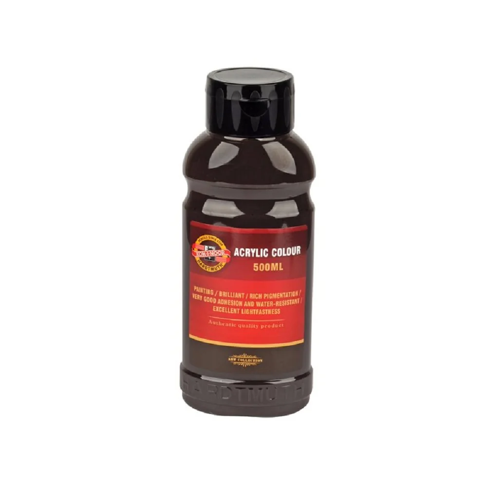 Akrylová farba 500 ml, tmavohnedá Odtieň 1627/0610