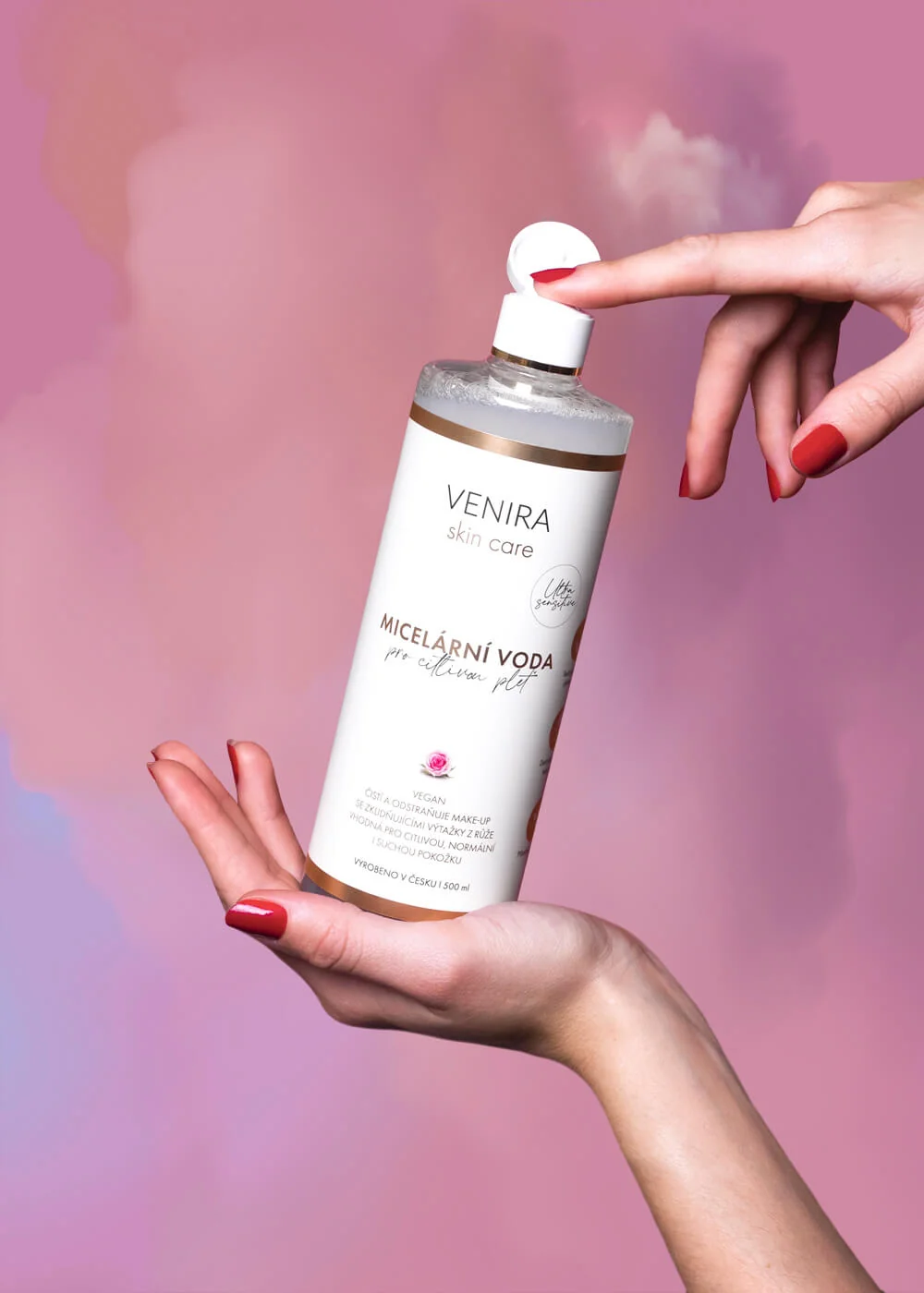 VENIRA Micelárna voda pre citlivú pleť 1×500 ml, micelárna voda