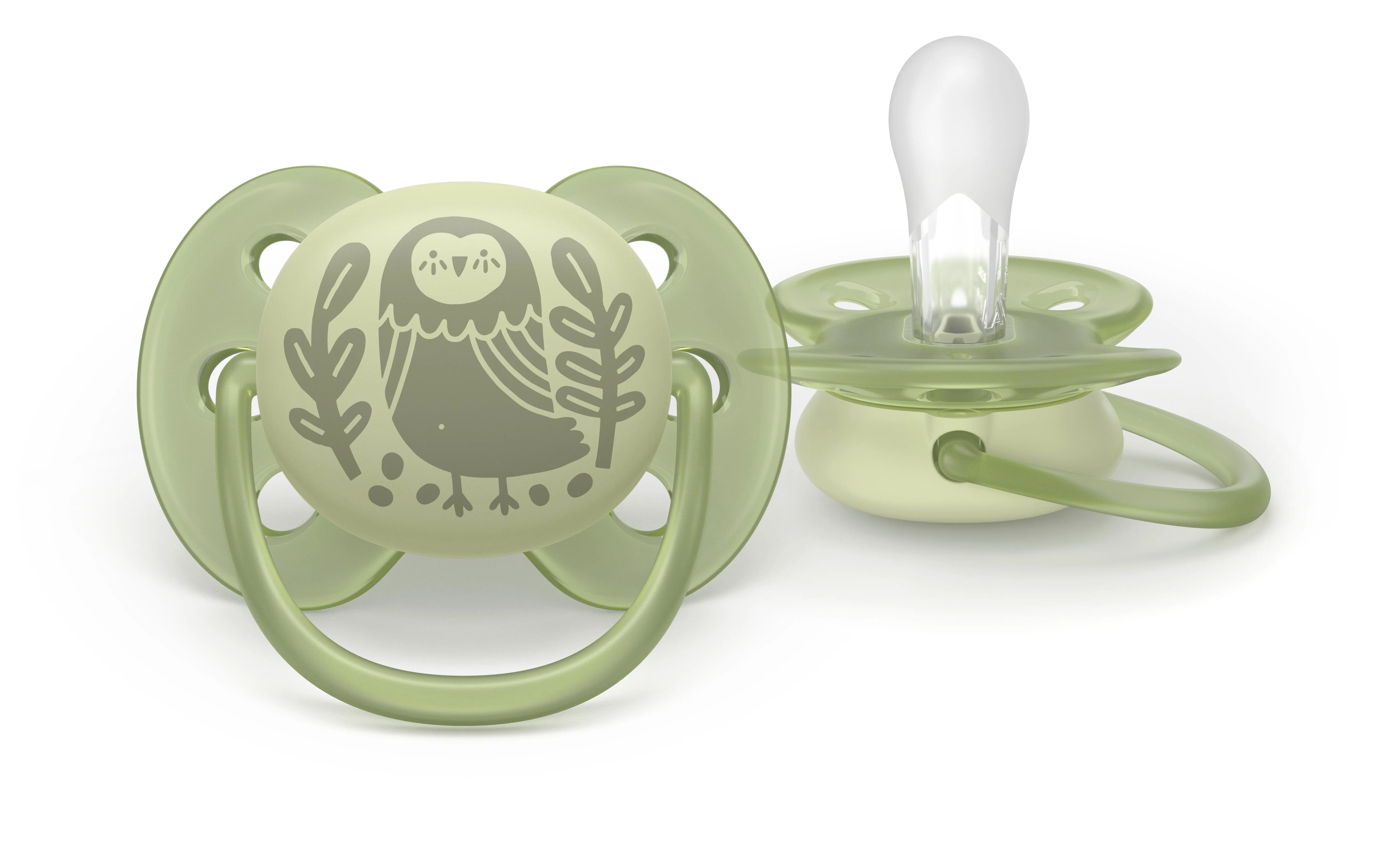 Philips AVENT - Cumlík Ultrasoft s obrázkom SCF091/46, 6-18 m, neutral 2 ks