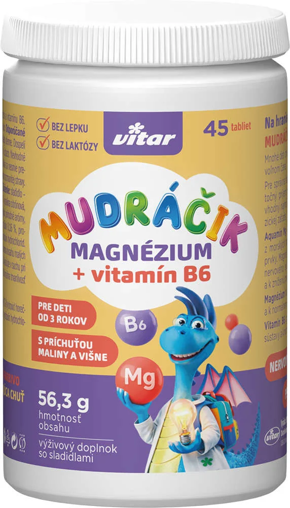 VITAR MUDRÁČIK Magnézium + B6 45 tbl