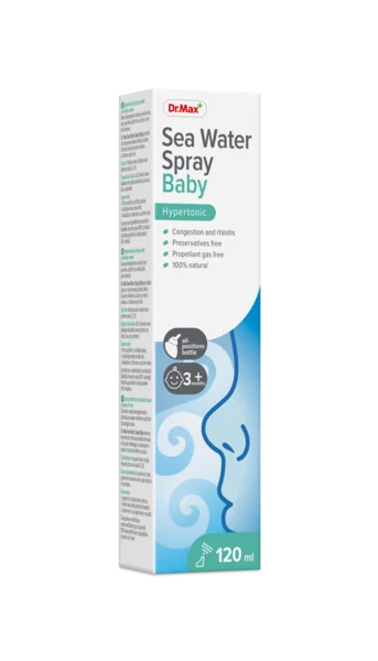 Dr. Max Sea Water Spray Baby Hypertonic 1×120 ml, hypertonický sprej pre deti s morskou vodou