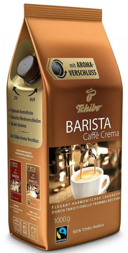 TCHIBO Barista Caffè Crema 1000g - zrnková káva 1×1000 g, káva