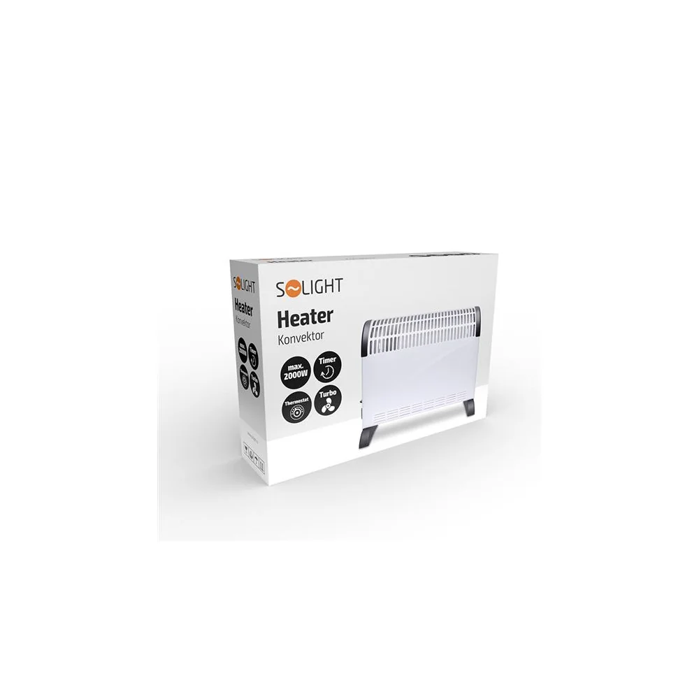 Ohrievač konvektor s ventilátorom+časovač SOLIGHT KP04