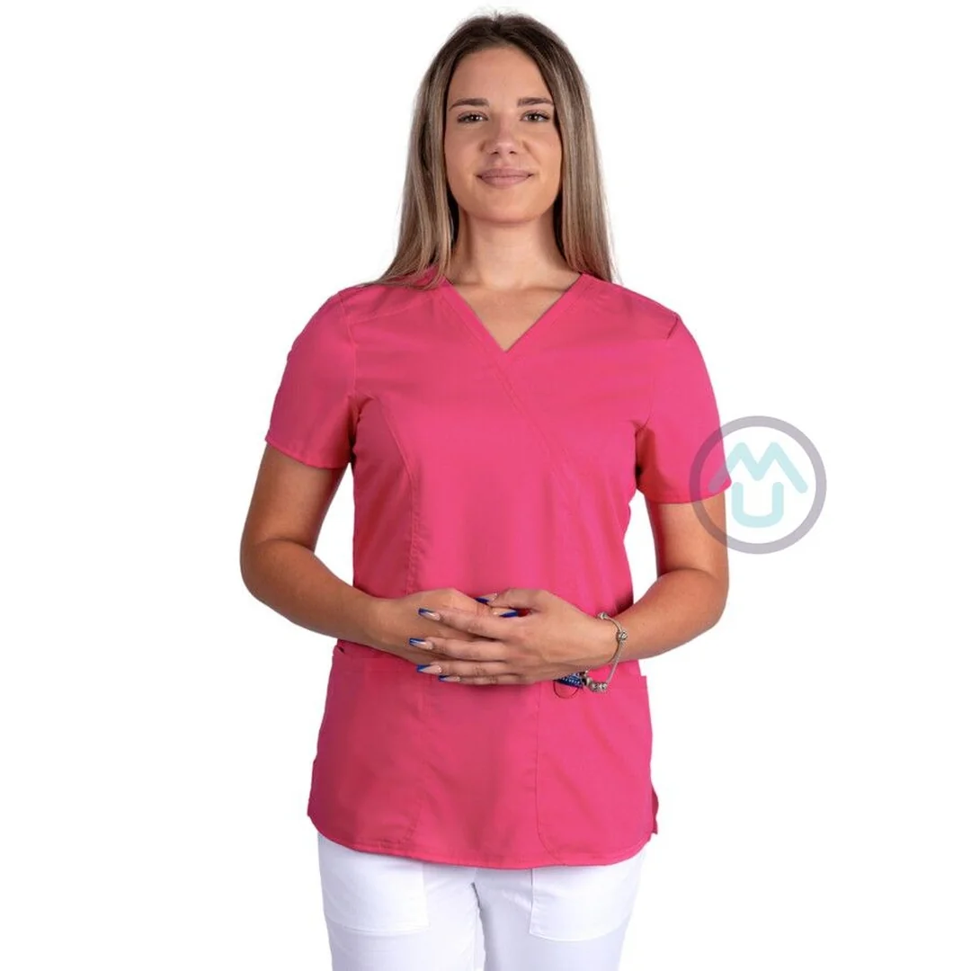 Dámska zdravotnícka blúza Cherokee REVOLUTION - ružová 3XL