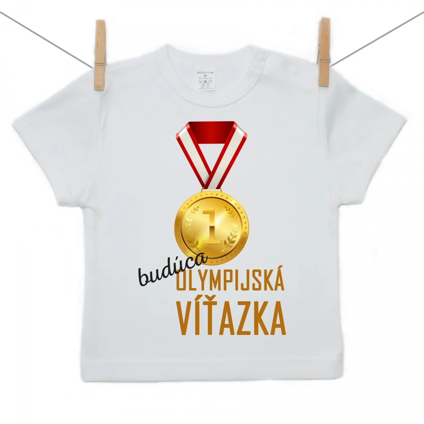 Boodyy Tričko s krátkym rukávom Budúca olympijská víťazka Veľkosť: 116
