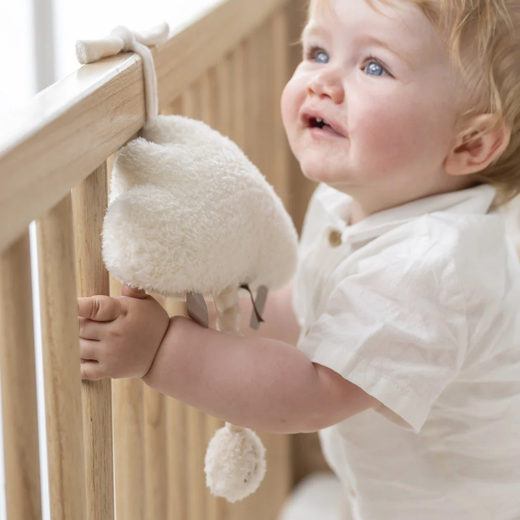 Hračka hudobná Teddy obláčik 25 cm, 0m+