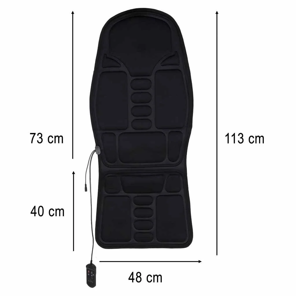 Livefy Car Massager masážna podložka do auta, čierna