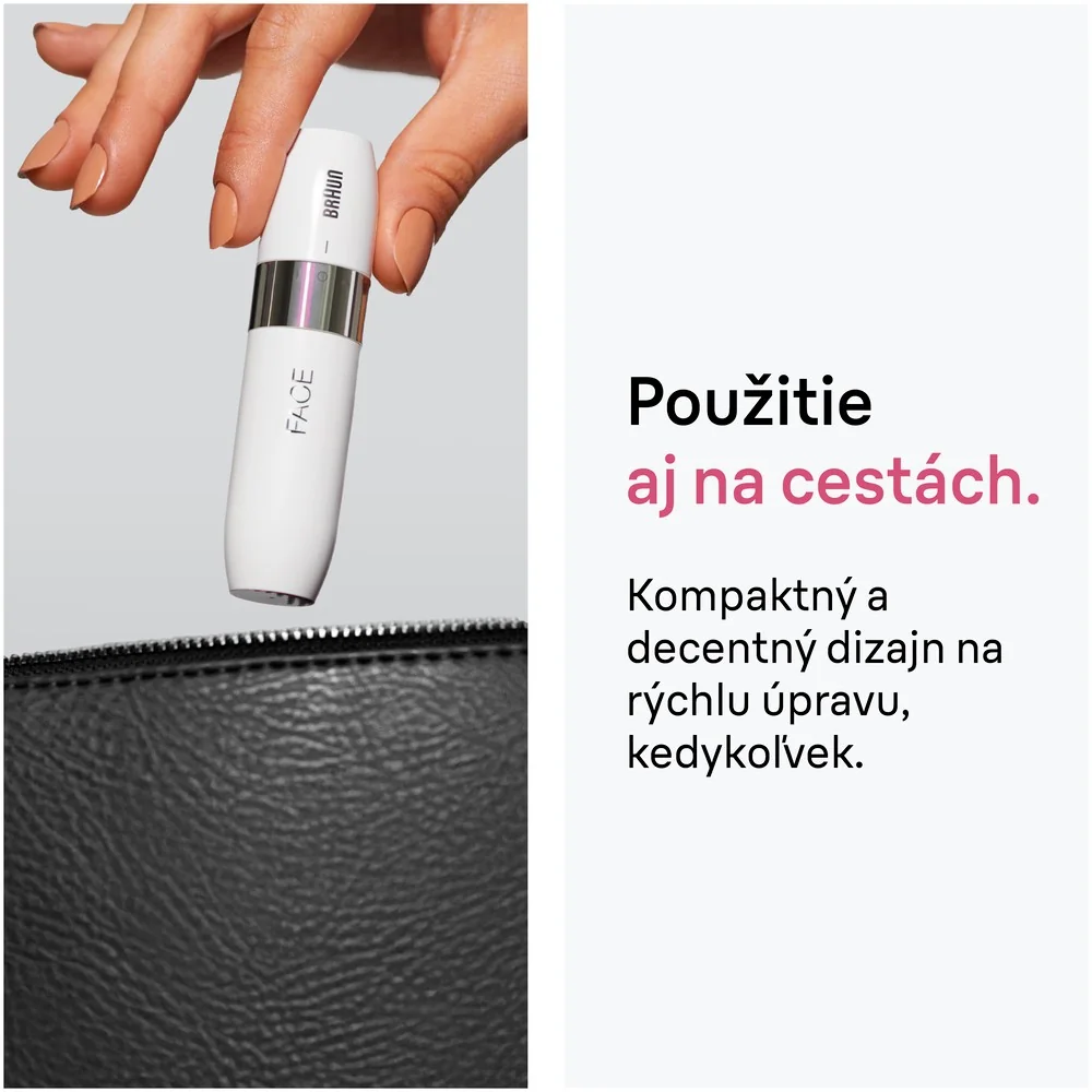 Braun FS1000 mini odstraňovač chĺpkov na tvár, biely 1 ks
