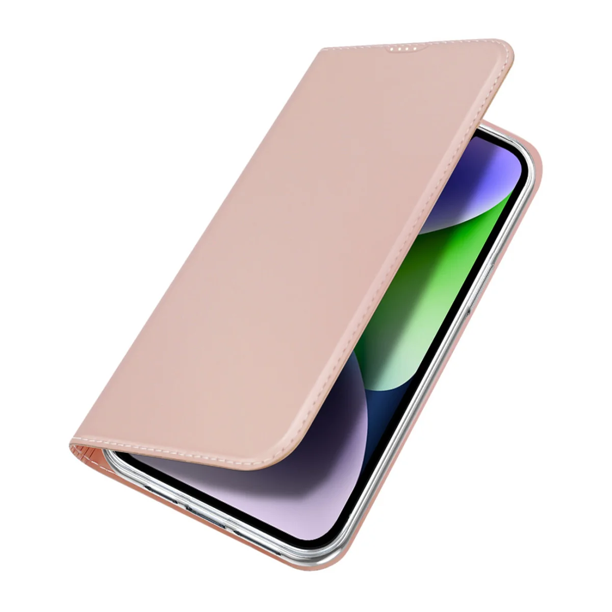 Dux Ducis Skin Pro knižkové puzdro na iPhone 15, ružové