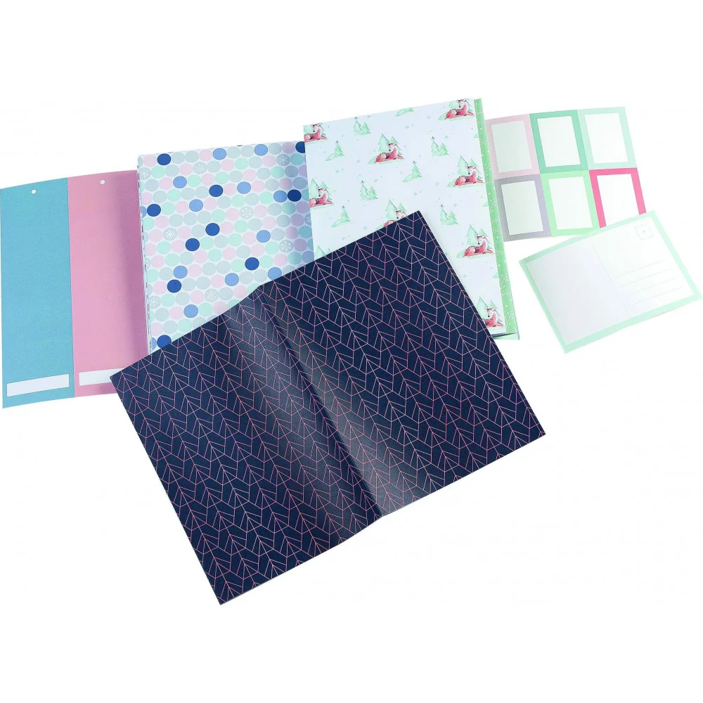 Baliaci papier Folia, 10 rôznych, 50 cm x 70 cm, 80g, 10listov vianoce-Stafil