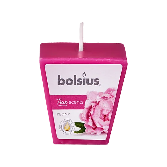 Bolsius Aromatic 2.0 Votiv 48mm Peony, vonná svíčka 1×1 ks, vonná sviečka