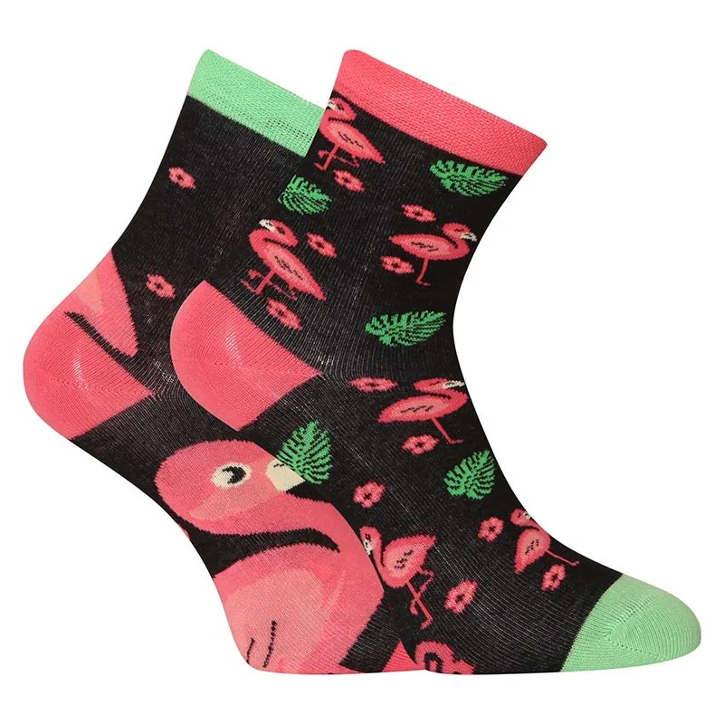Veselé detské ponožky Plameniaky (GMKS009) 23/26