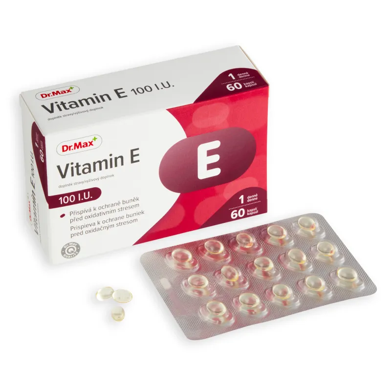 Dr.Max Vitamin E 100 I.U. 1×60 cps, výživový doplnok