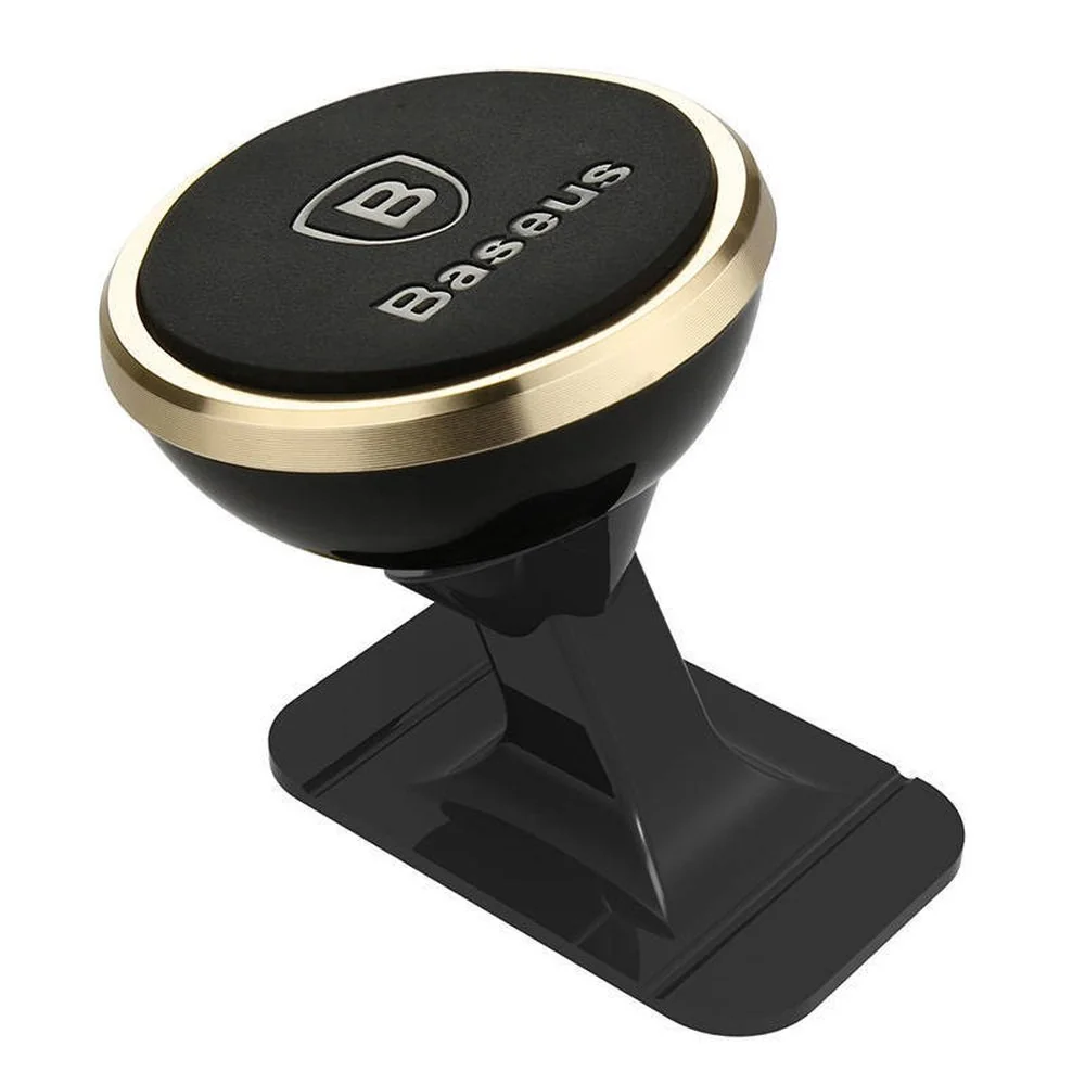 Baseus 360 magnetický držiak na mobil do auta, zlatý