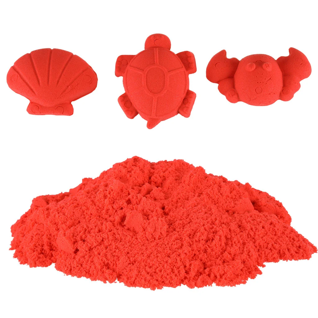 Kinetický piesok 1 kg – červený, vrecko