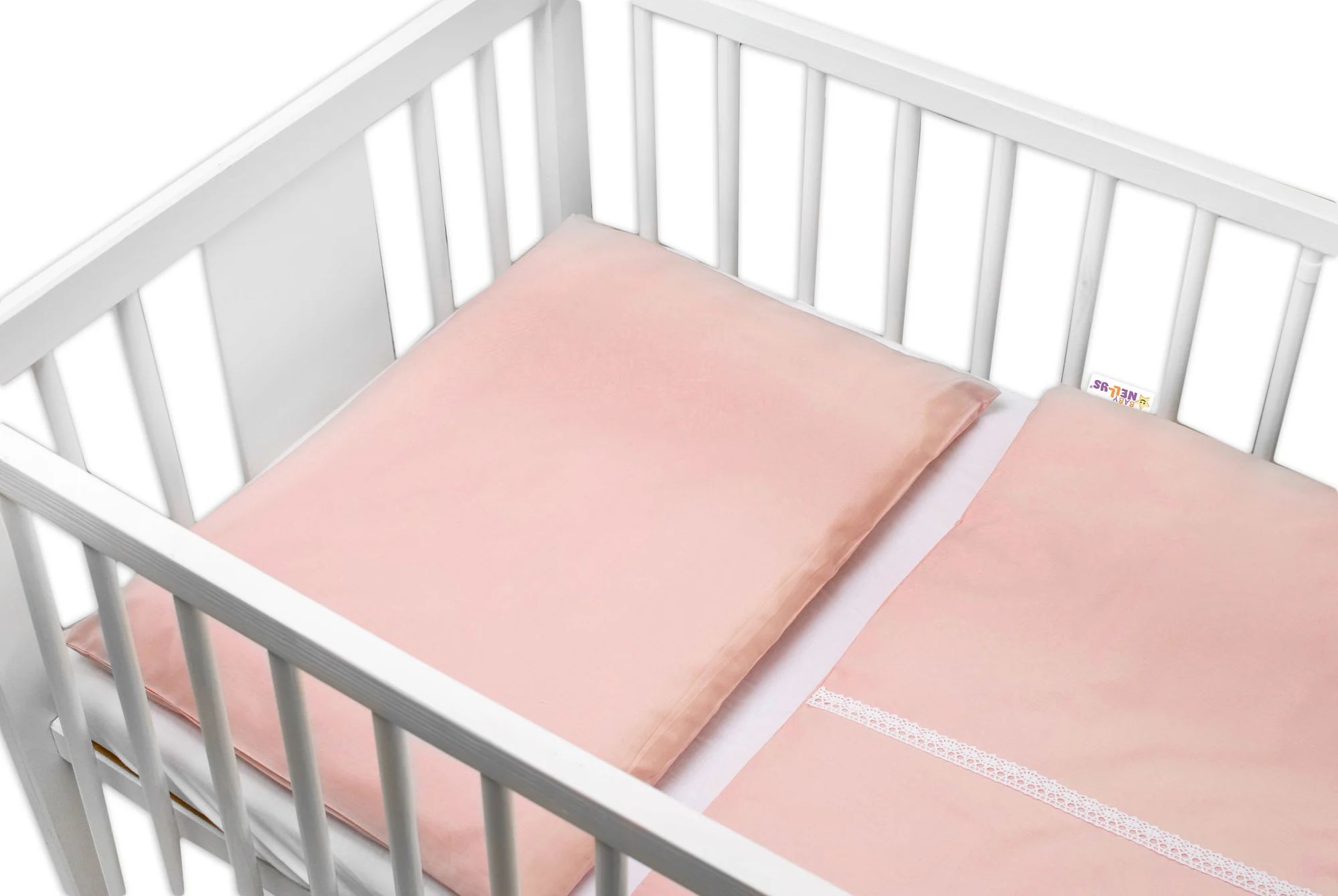 Luxusní 2 - dielne bavlnené obliečky - Royal Baby, pudrová