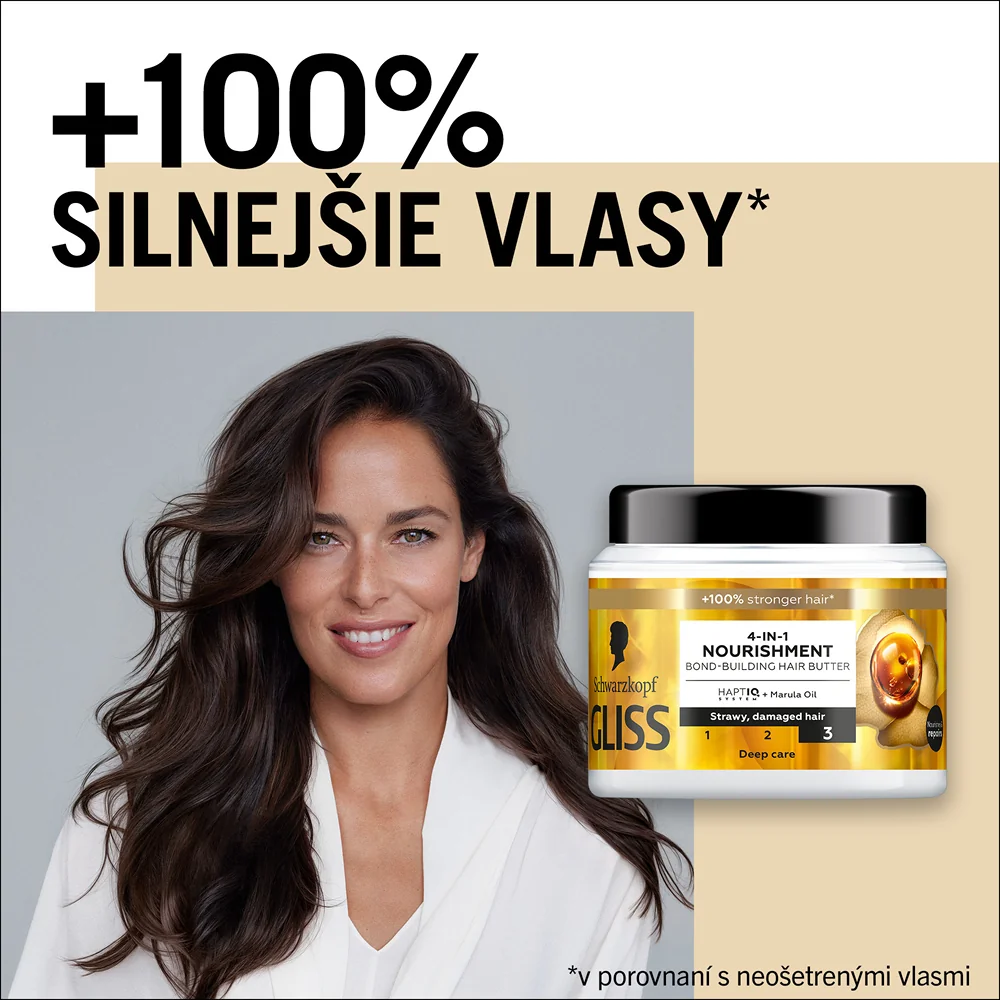 Schwarzkopf Gliss vlasová maska 4v1 Nourishment 1×400 ml, maska na vlasy