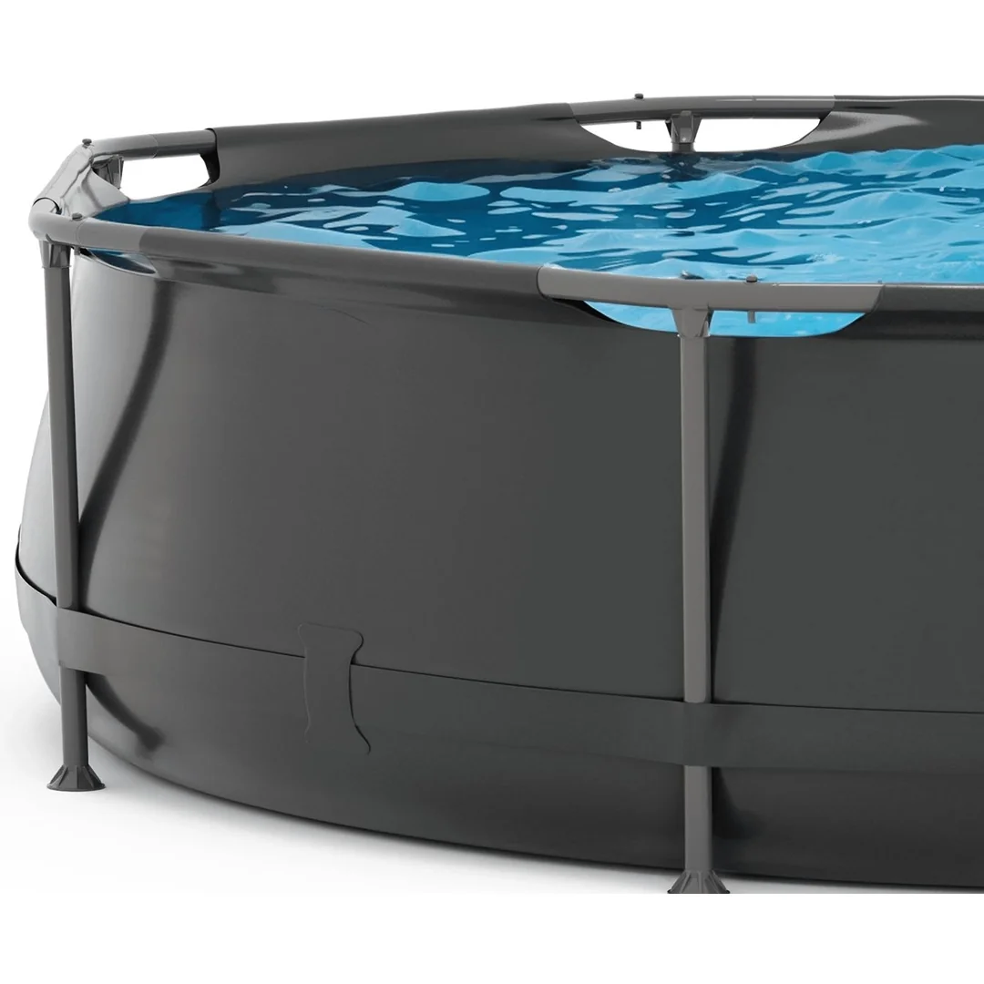 Bazén Round Swimmingpool 305 cm čierny