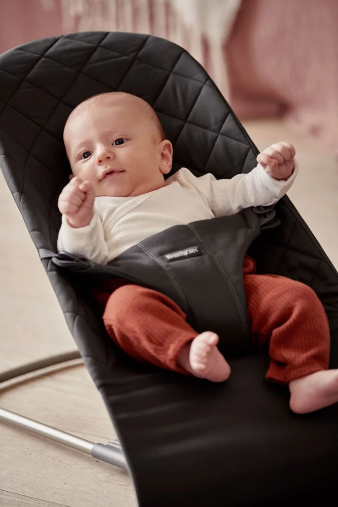 BABYBJÖRN Lehátko Bliss Cotton, Black 1×1 ks