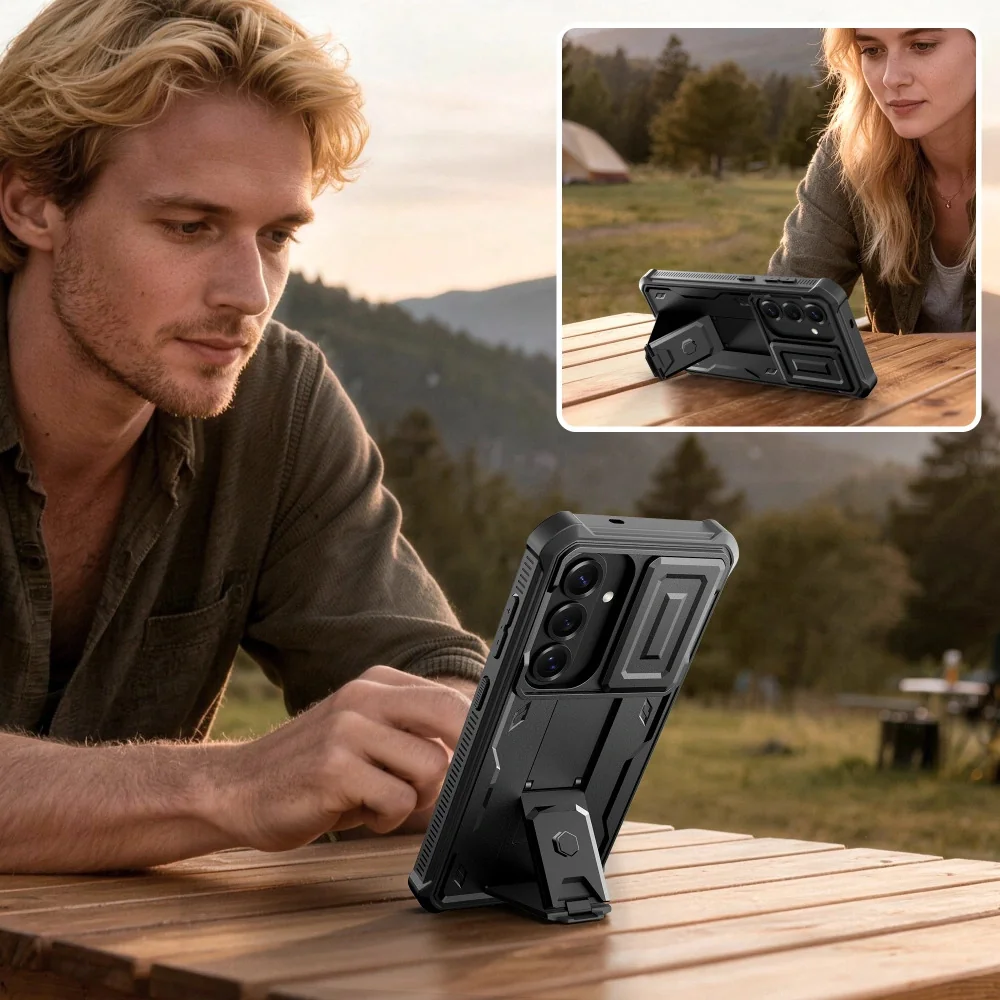 Tech-Protect Kevlar Cam kryt na Samsung Galaxy S26, čierny