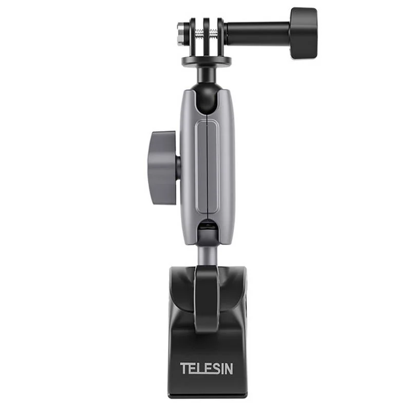 Telesin Tube Clamp držiak pre športové kamery na bicykel, čierny/strieborný borný
