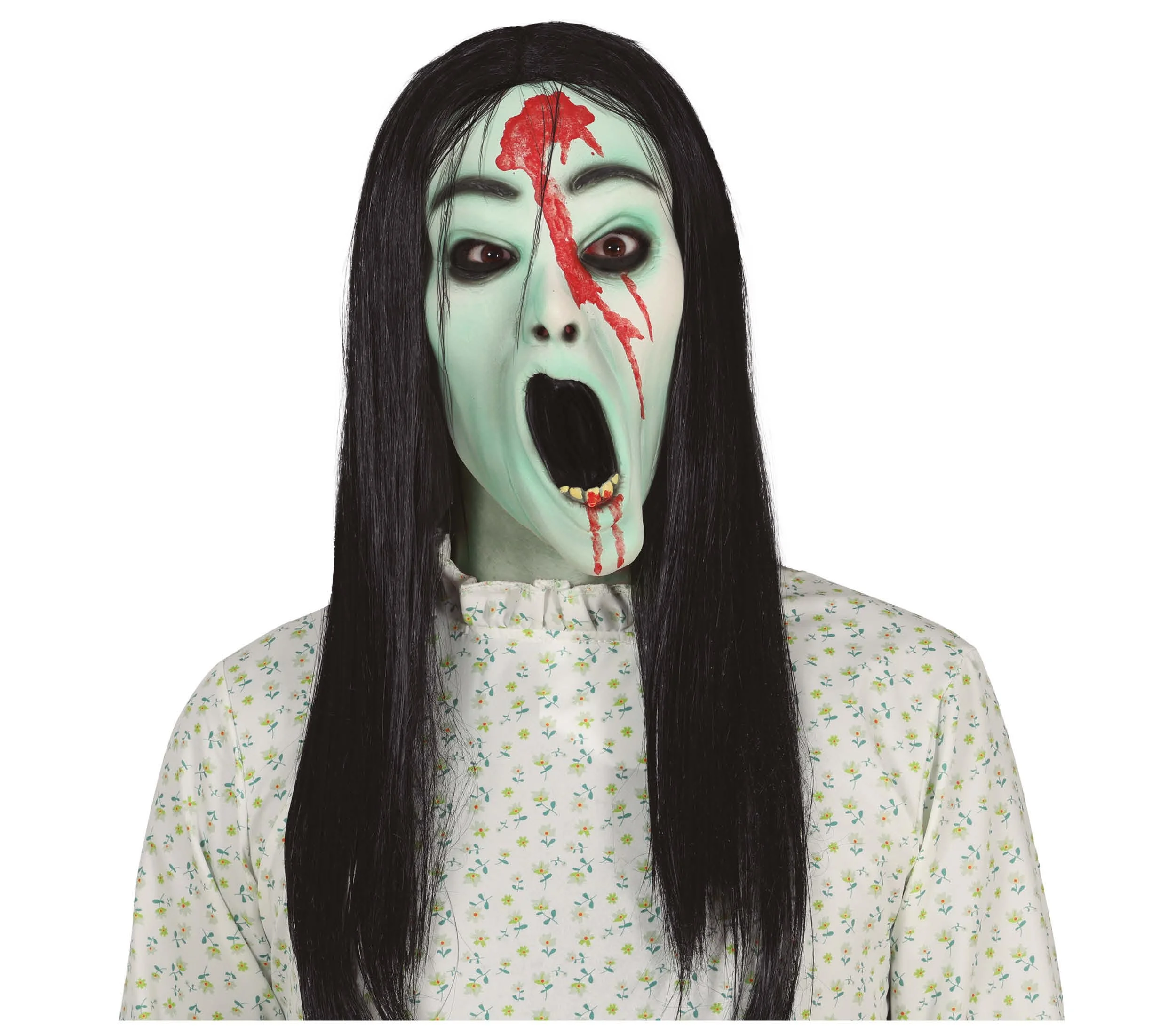 Maska Samara Morgan (Kruh) s vlasmi latex