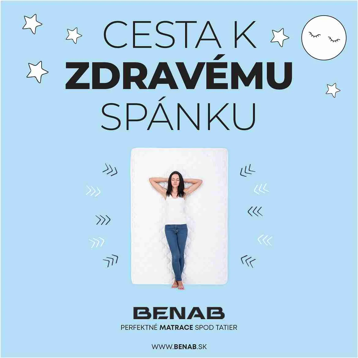 BENAB BENSON LTX 200x160 Penový matrac 1×1 kus, penový matrac, 200x160