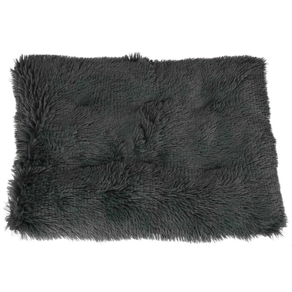 Pelech pre psa – 65 × 50 × 4 cm, tmavosivý, protišmykové dno