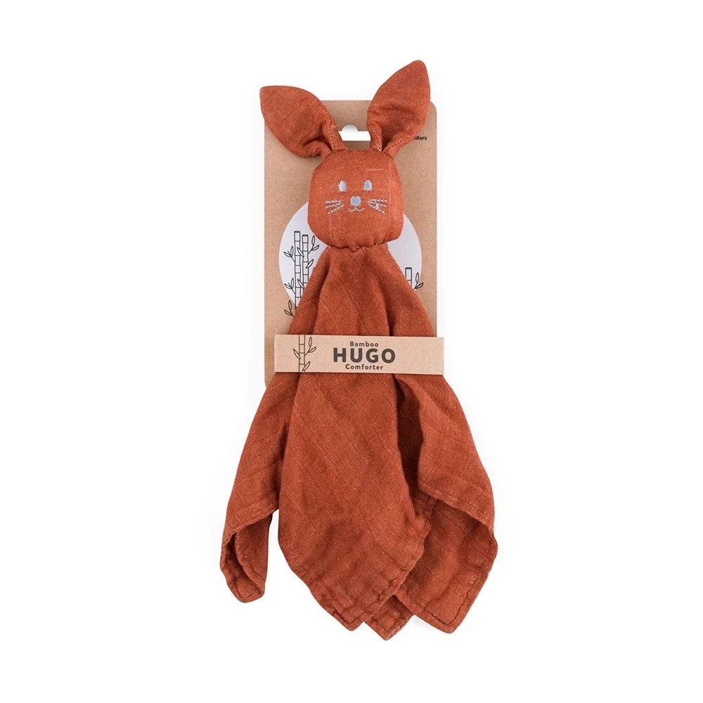 Maznáčik bambusový mušelínový Hugo Cinnamon Spice 0m+