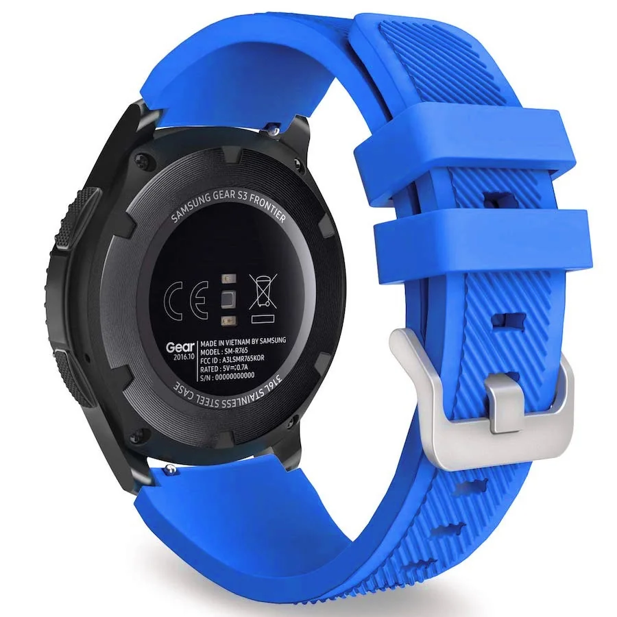 BStrap Silicone Sport remienok na Garmin Vivoactive 4 blue