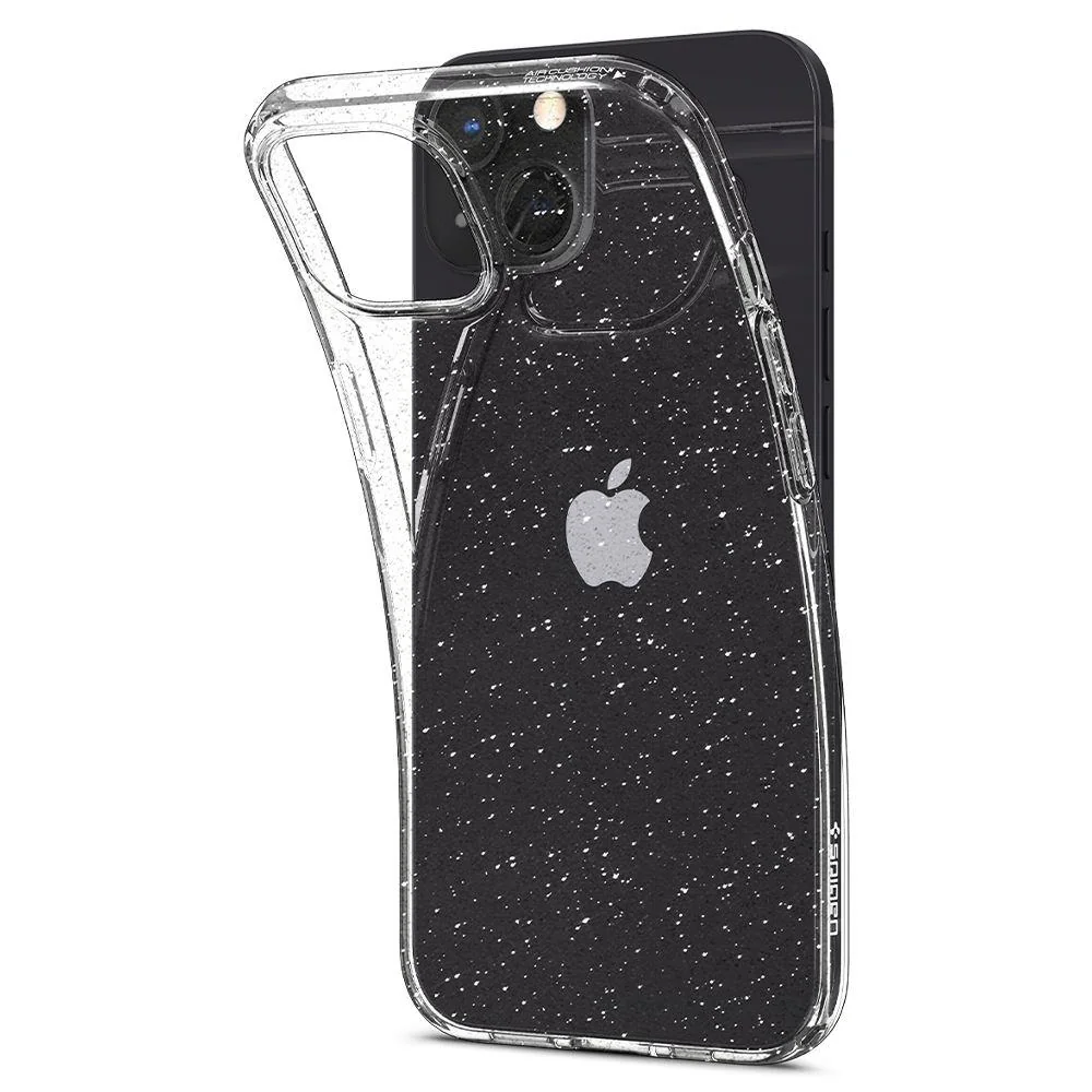 Spigen Liquid Crystal silikónový kryt na iPhone 13, glitter priesvitný