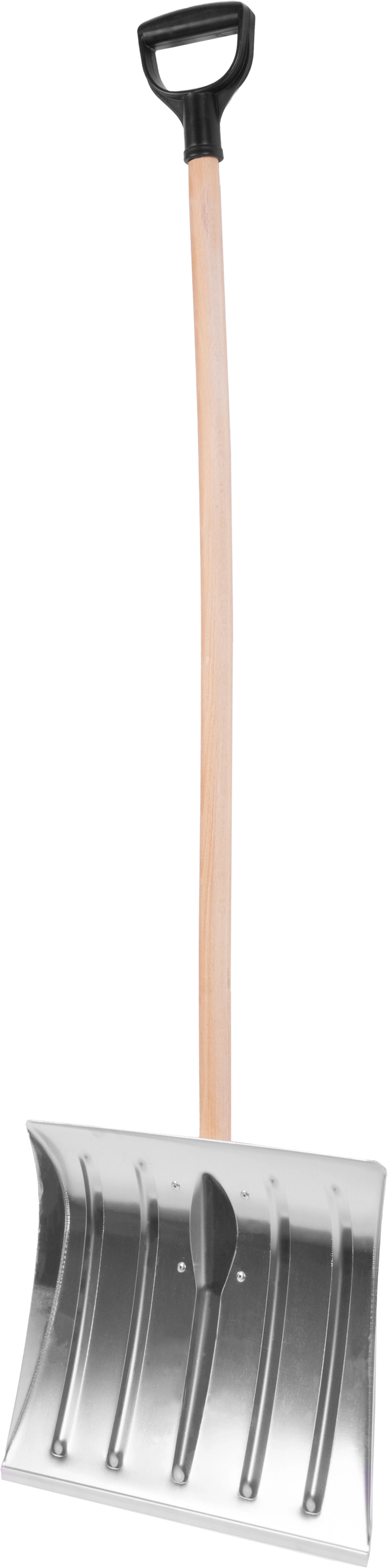 Strend Pro odhrňovač snehu Snowman ALU, 1 ks 400x350 mm, hliníková lopata, drevená násada