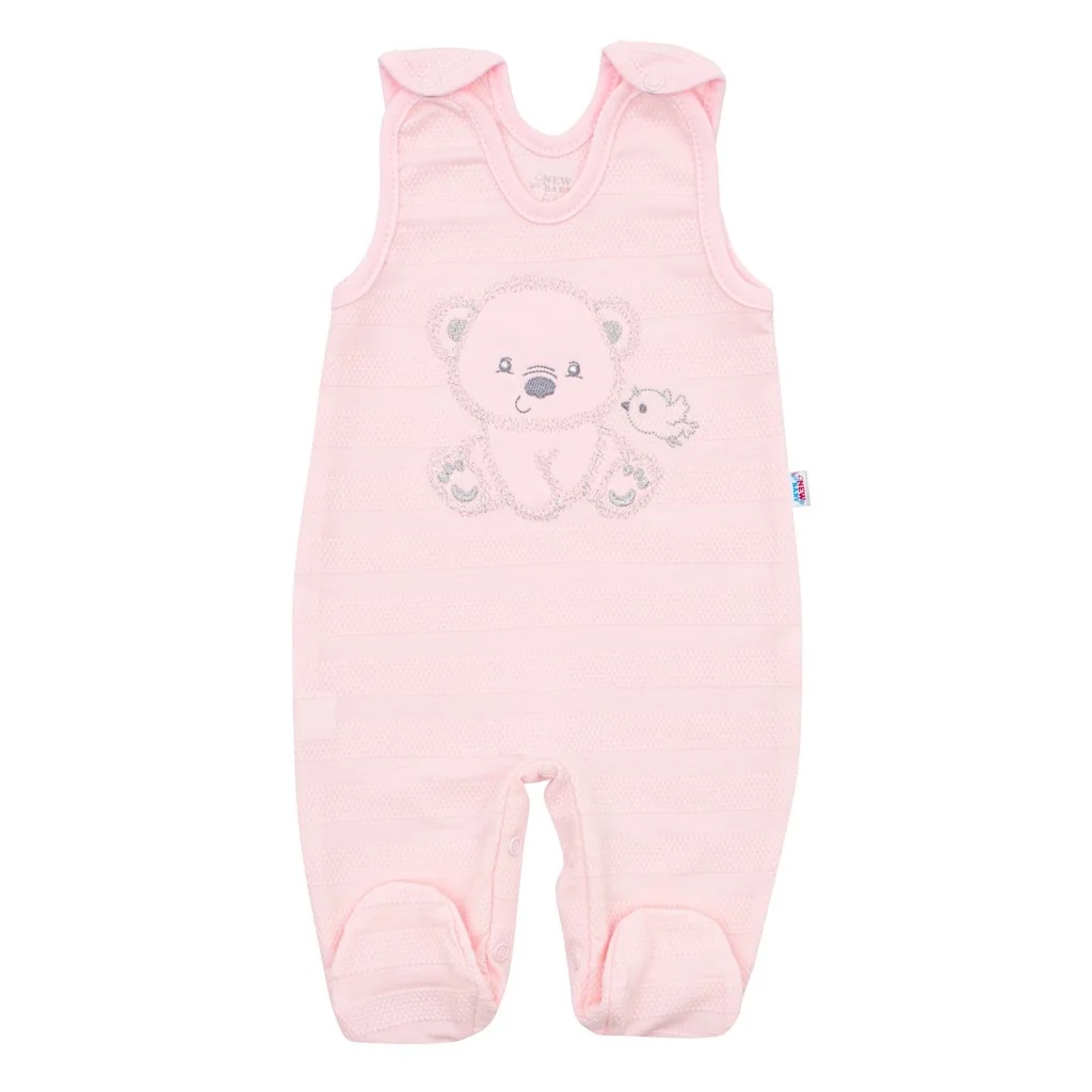 Dojčenská súprava do pôrodnice New Baby Sweet Bear ružová 56