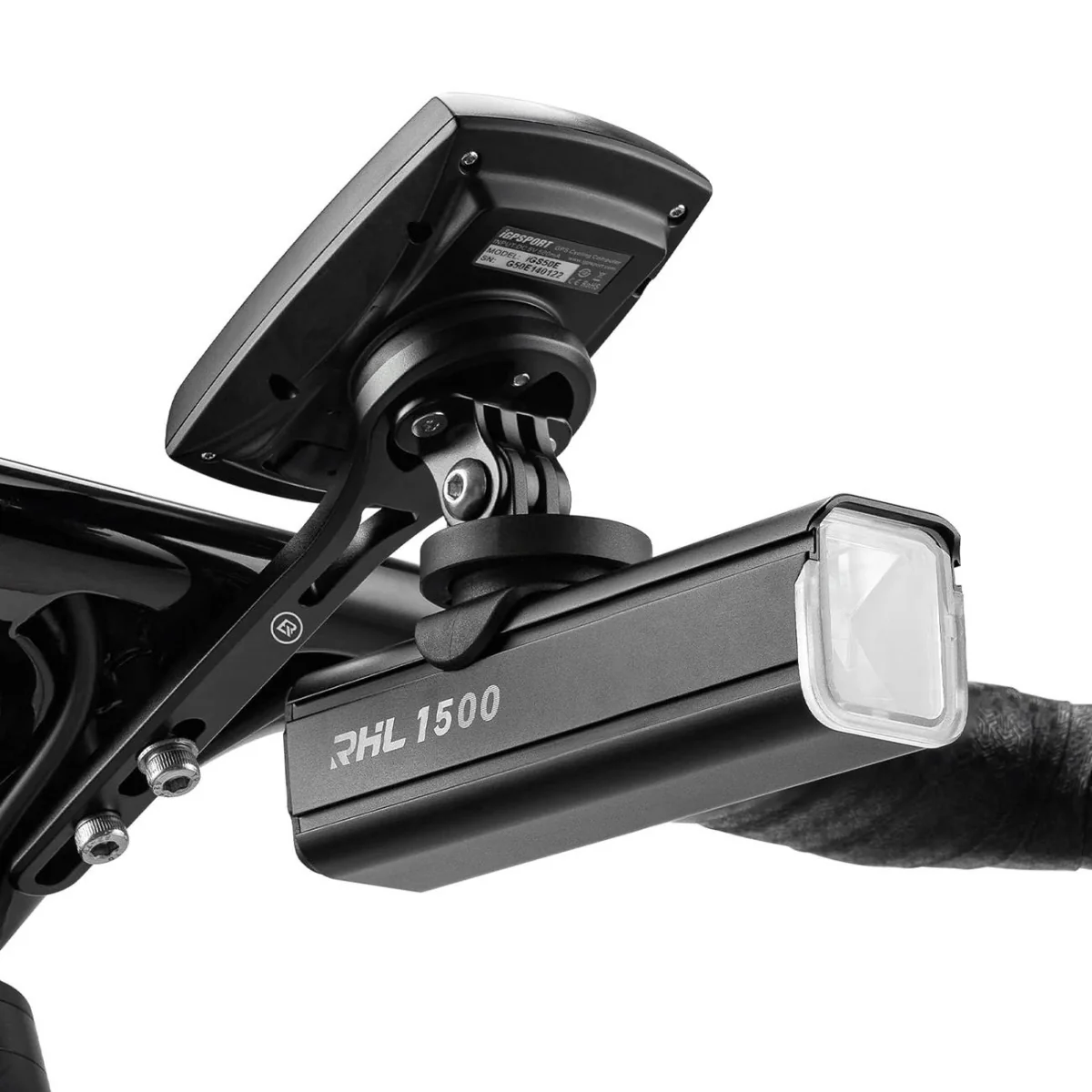 Rockbros Bike Mount držiak na bicykel pre Garmin / GoPro, čierny