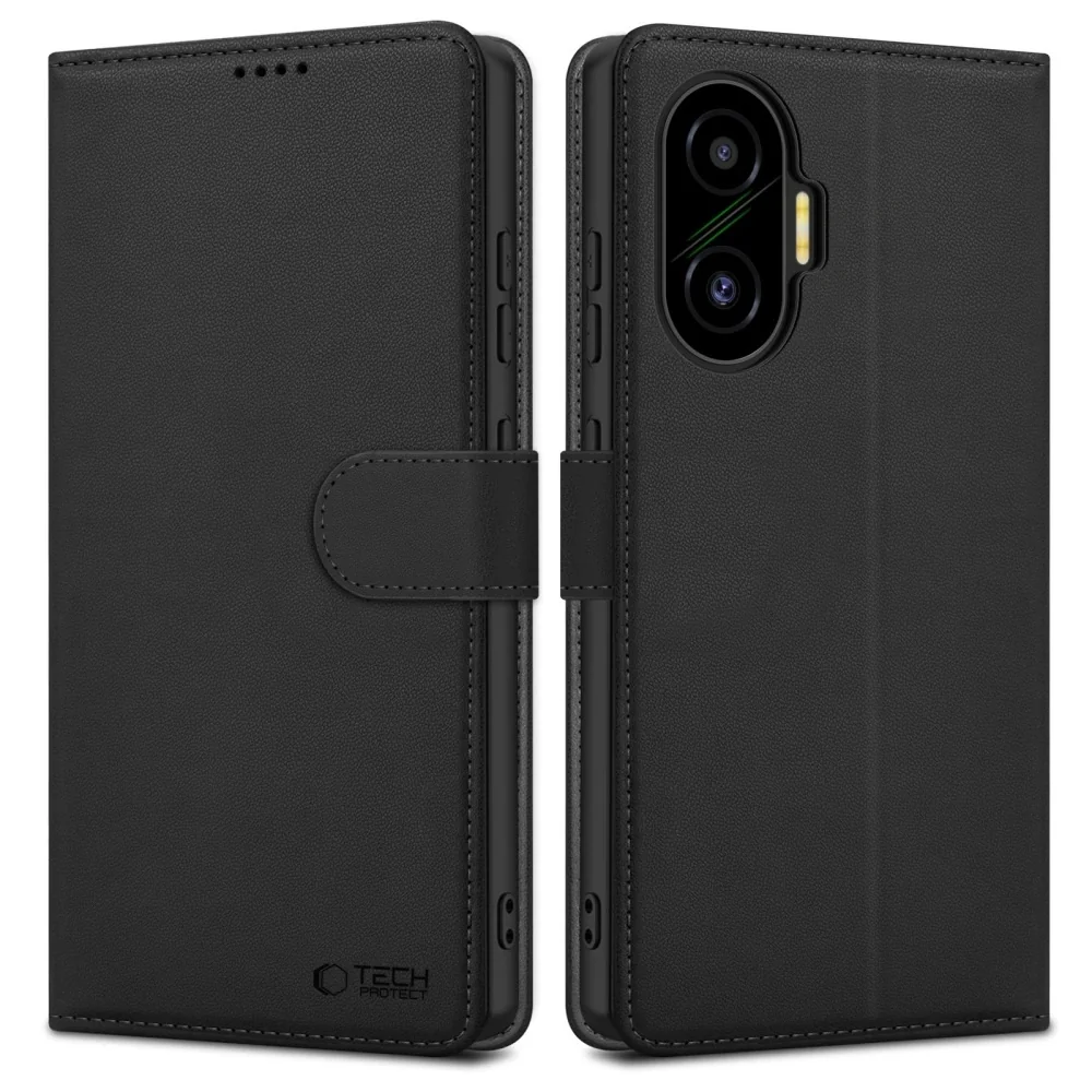 Tech-Protect Wallet knižkové puzdro na Xiaomi Poco F7 5G, čierne