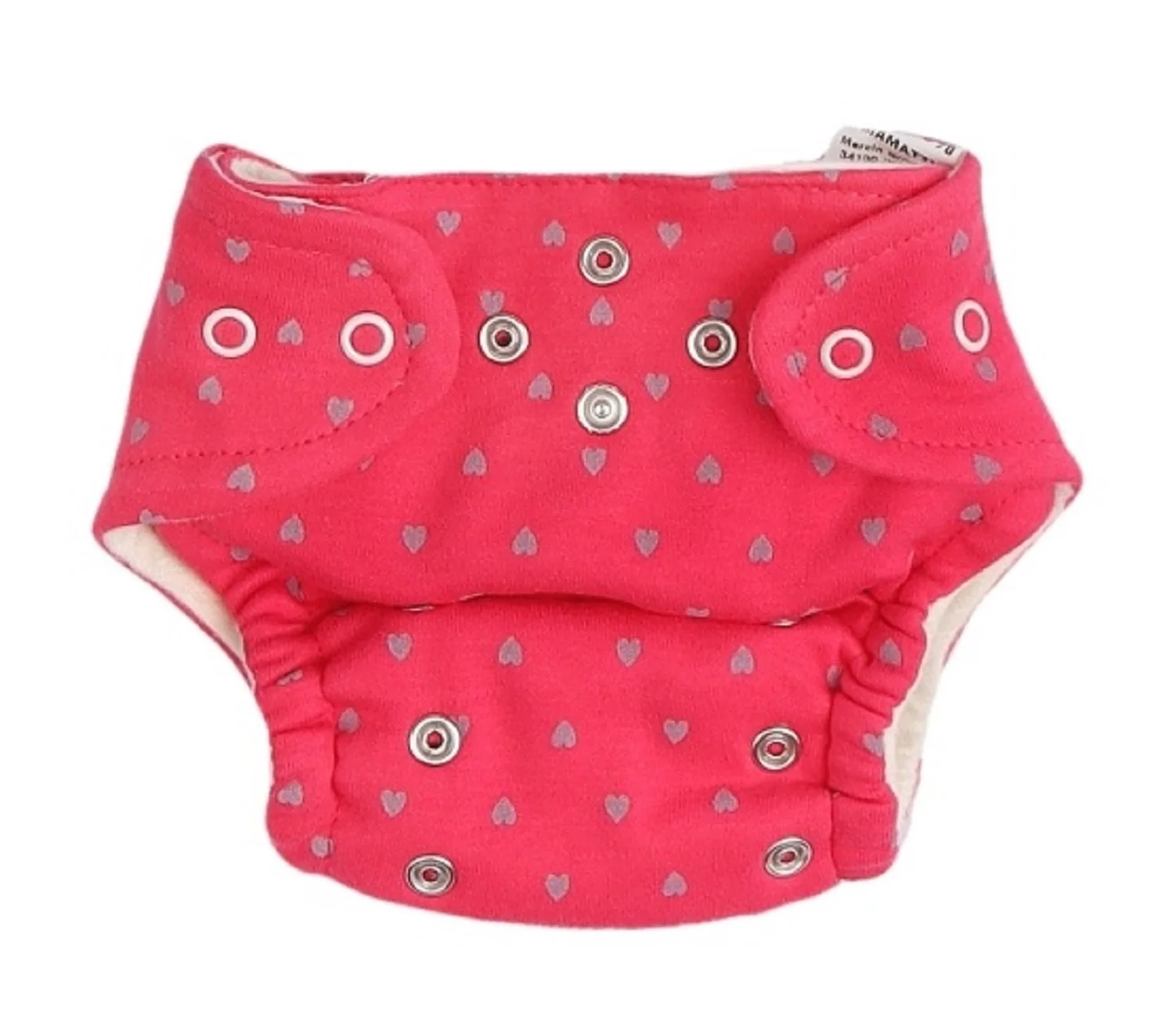 Mamatti Látková plienka EKO sada - nohavičky + 2 x plienka, veľ.  5 - 14 kg, Hearts