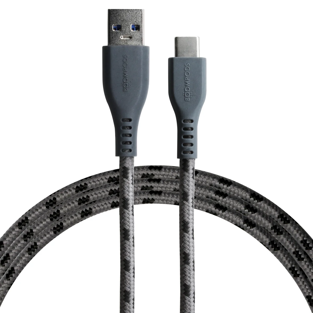 BOOMPODS Tide USB-A/C kábel graphite