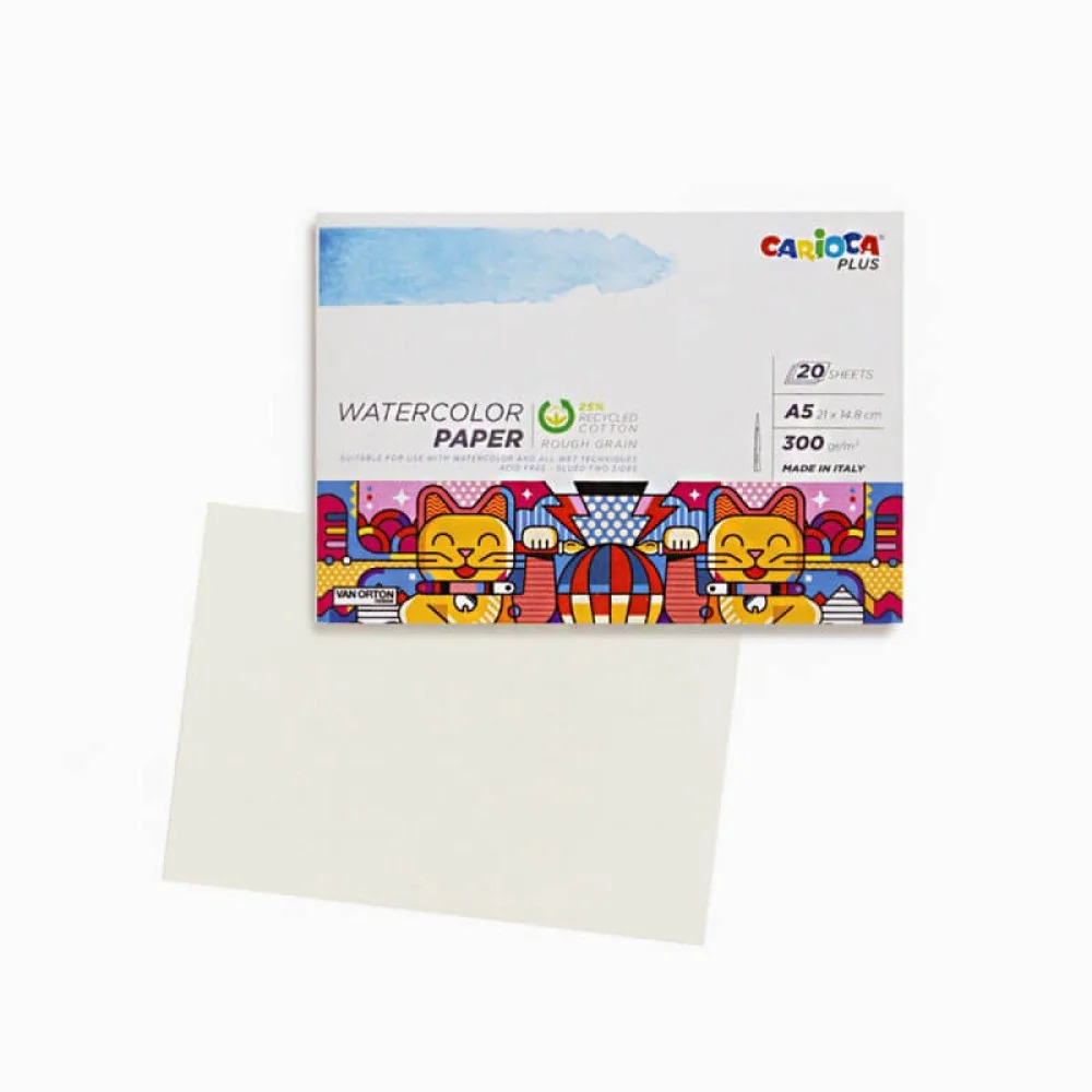 Carioca Plus Skicár na akvarel A5 20 listov 300gr-CARIOCA