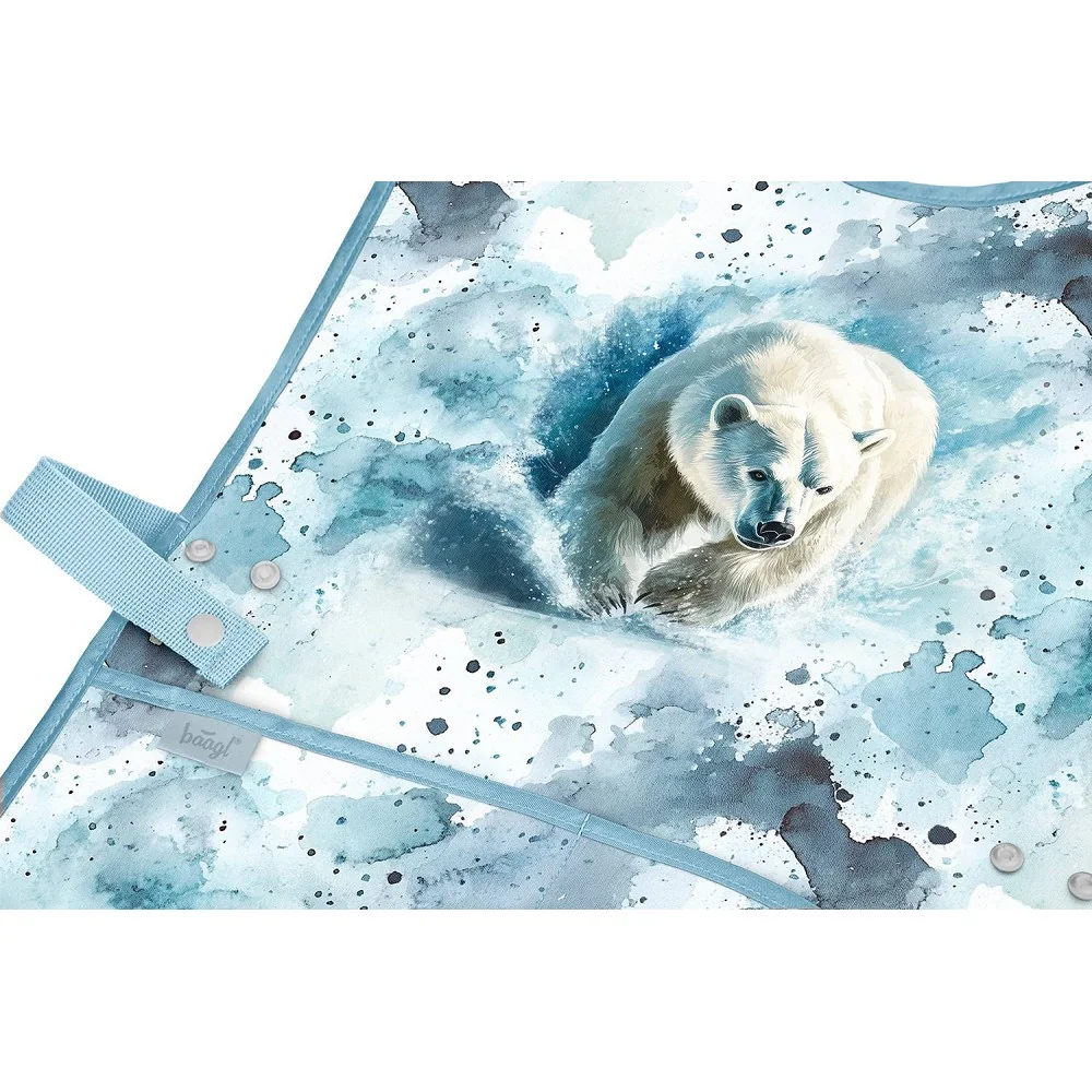 Detská zástera Polar GRS recyklovaná, sivá