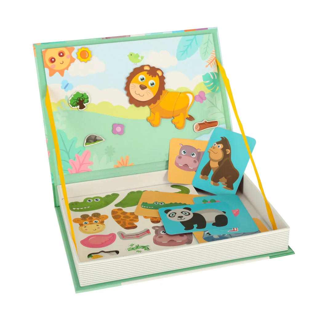 MG Magnetic Book magnetické puzzle, safari 