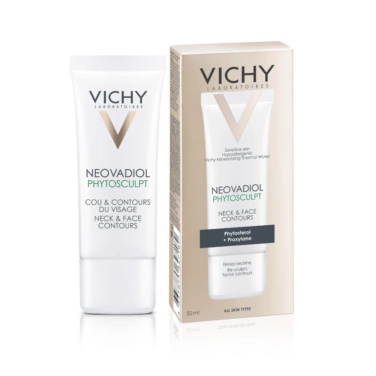 VICHY Neovadiol Phytosculpt remodelačný krém na krk & kontúry tváre 50 ml 1×50 ml, remodelačná starostlivosť