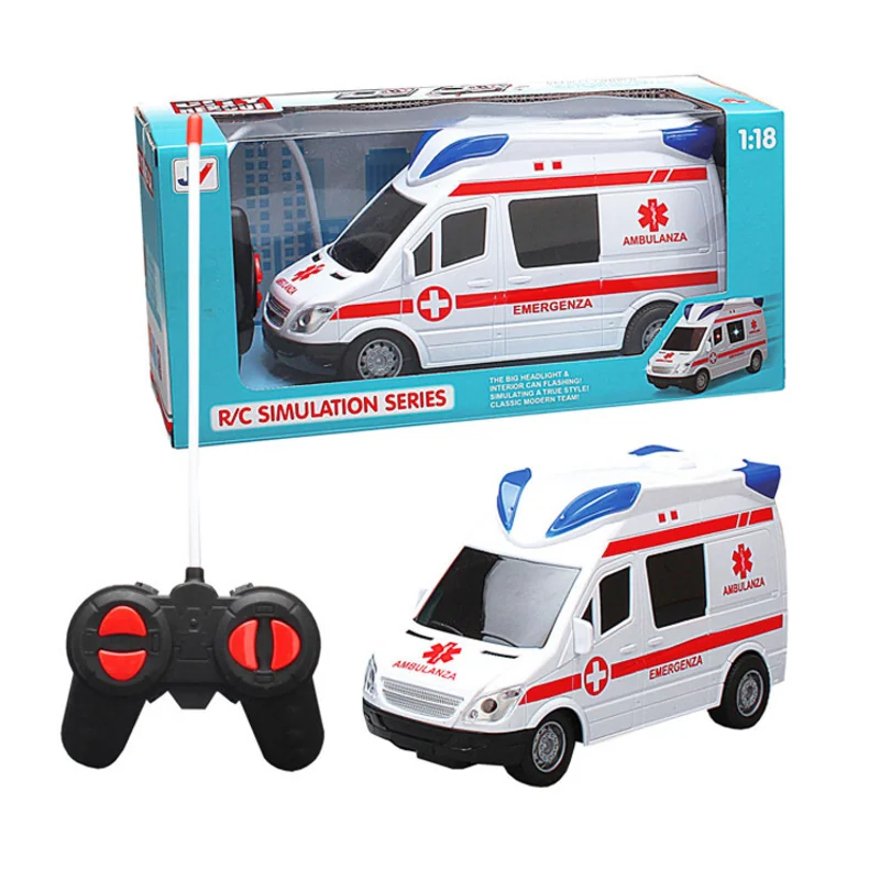Ambulancia na diaľkové ovládanie so svetlom a zvukom , 214750
