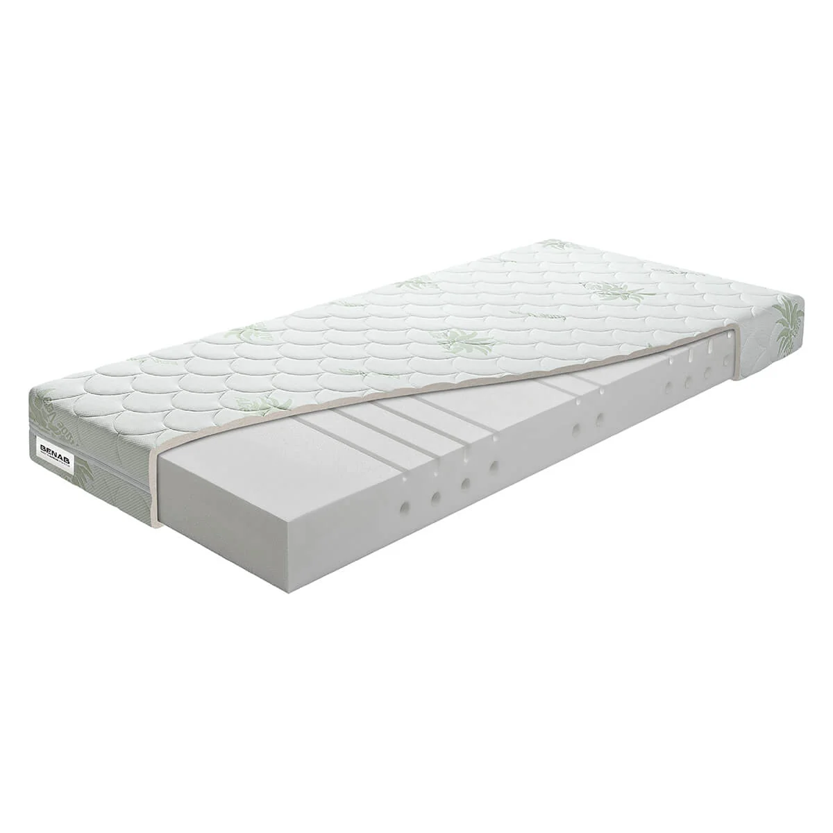 Matrac Benab Atlas H2 / H3 140 x 200 cm Penový matrac 16 cm sendvičový zónová ortopedické