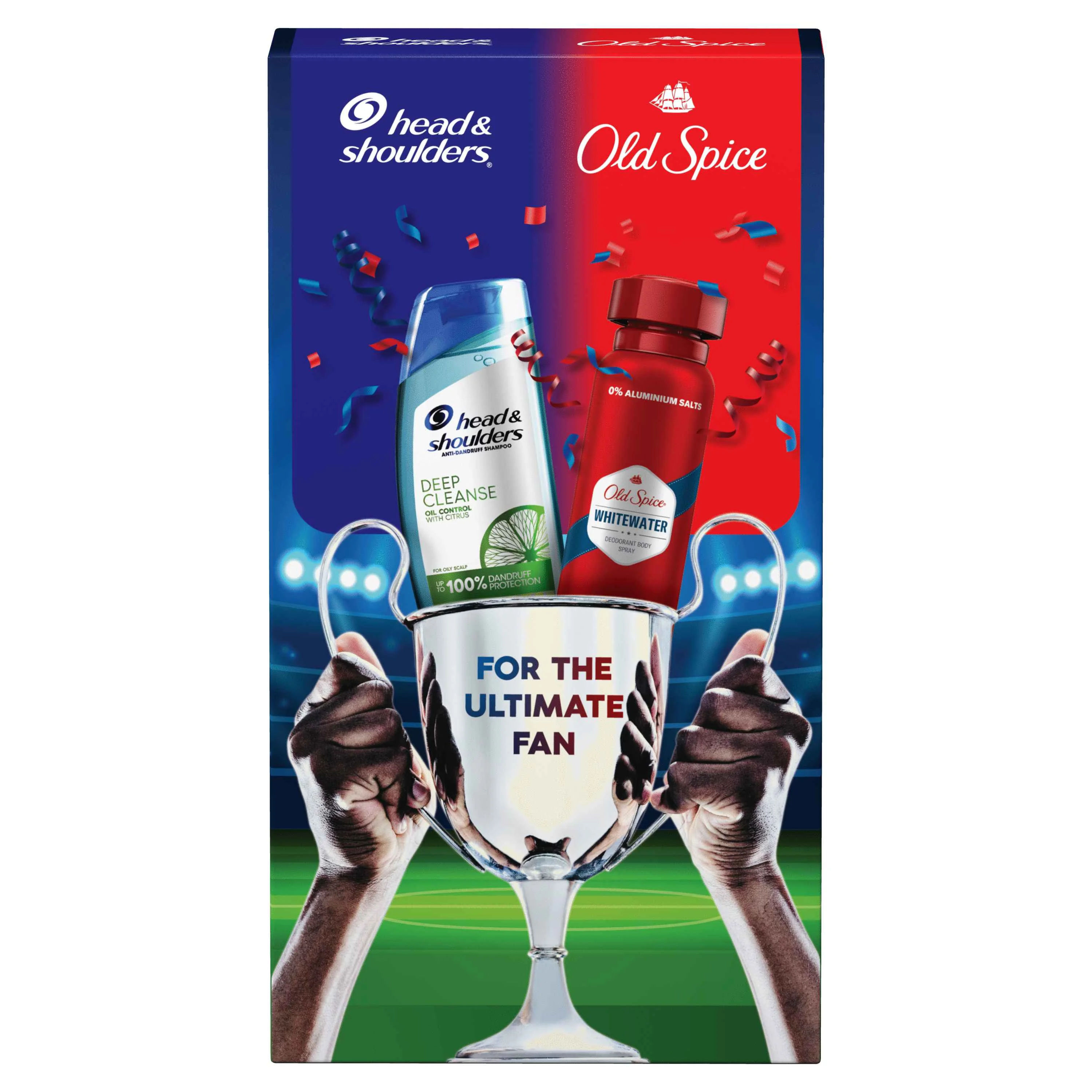Darčekový Set – Šampón Head & Shoulders Deep Cleanse 300 ml A Deodorant Old Spice Whitewater 150 ml 1×1ks, darčekové balenie kozmetiky