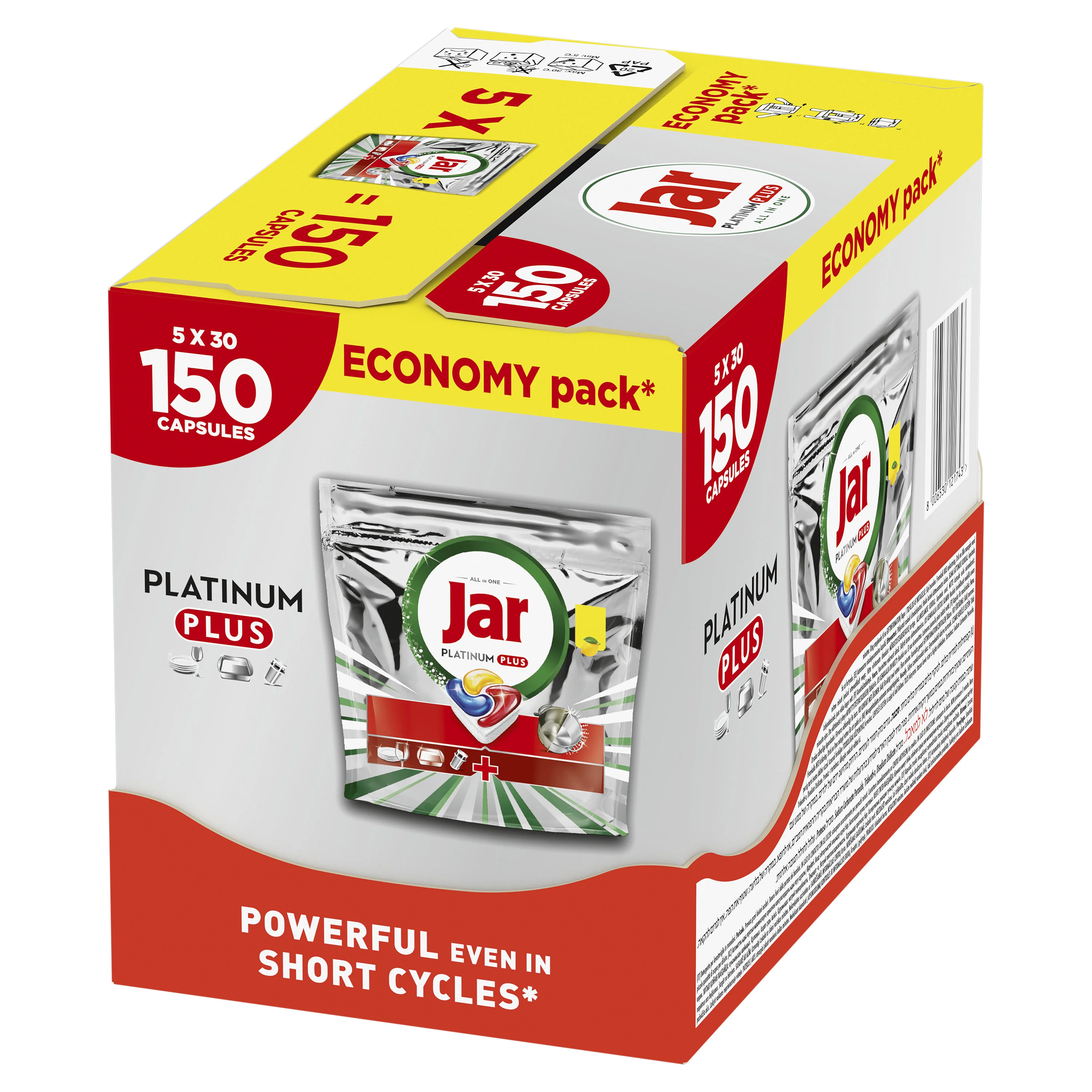 Jar Platinum Plus Lemon tablety do umývačky riadu 150 ks