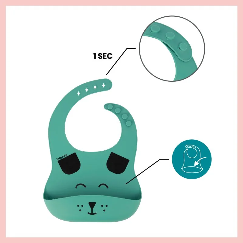Babymoov silikónová jedálenská sada LEARN´ISY KIT Dog