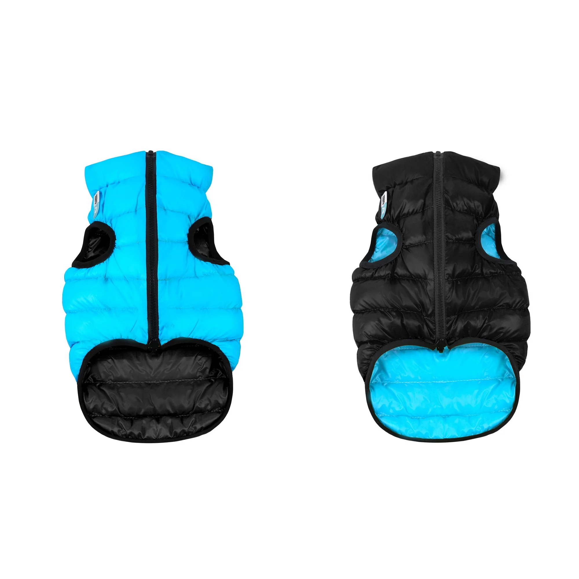 Teplá vesta pre psa AiryVest modro čierna, Veľkosť: M47