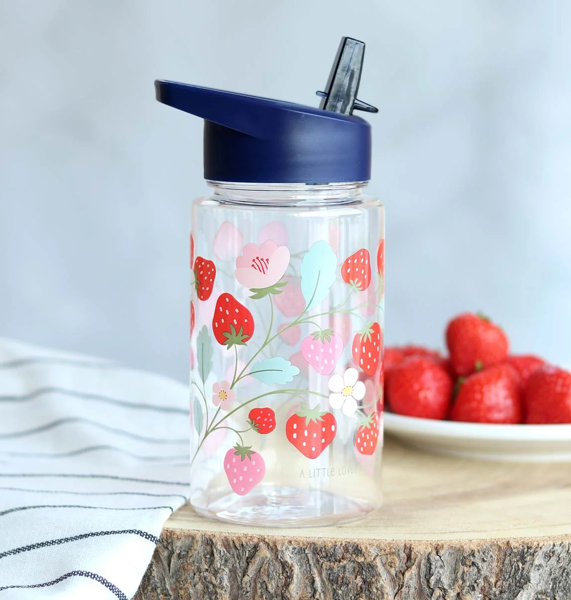 A Little Lovely Company - fľaša na pitie - jahody