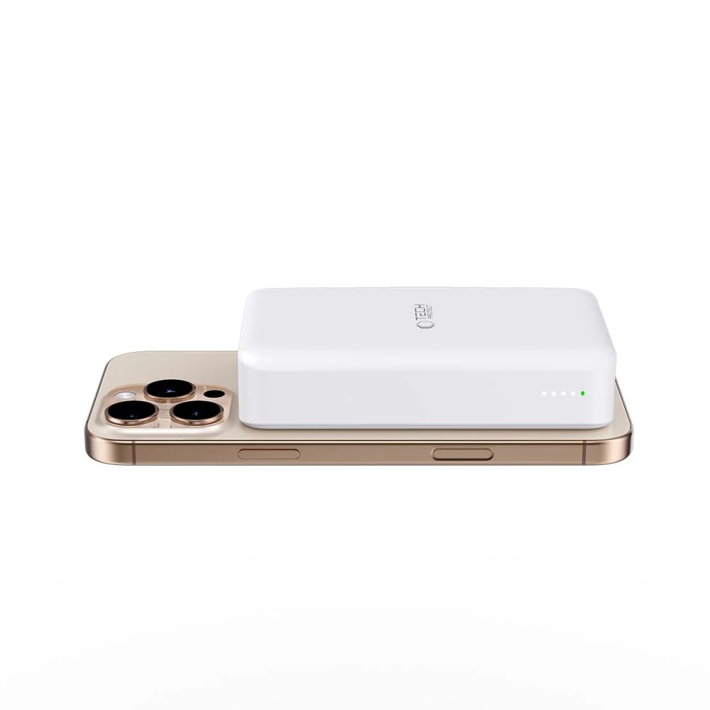 Tech-Protect PB12 LifeMag MagSafe Power Bank 20000mAh, biely
