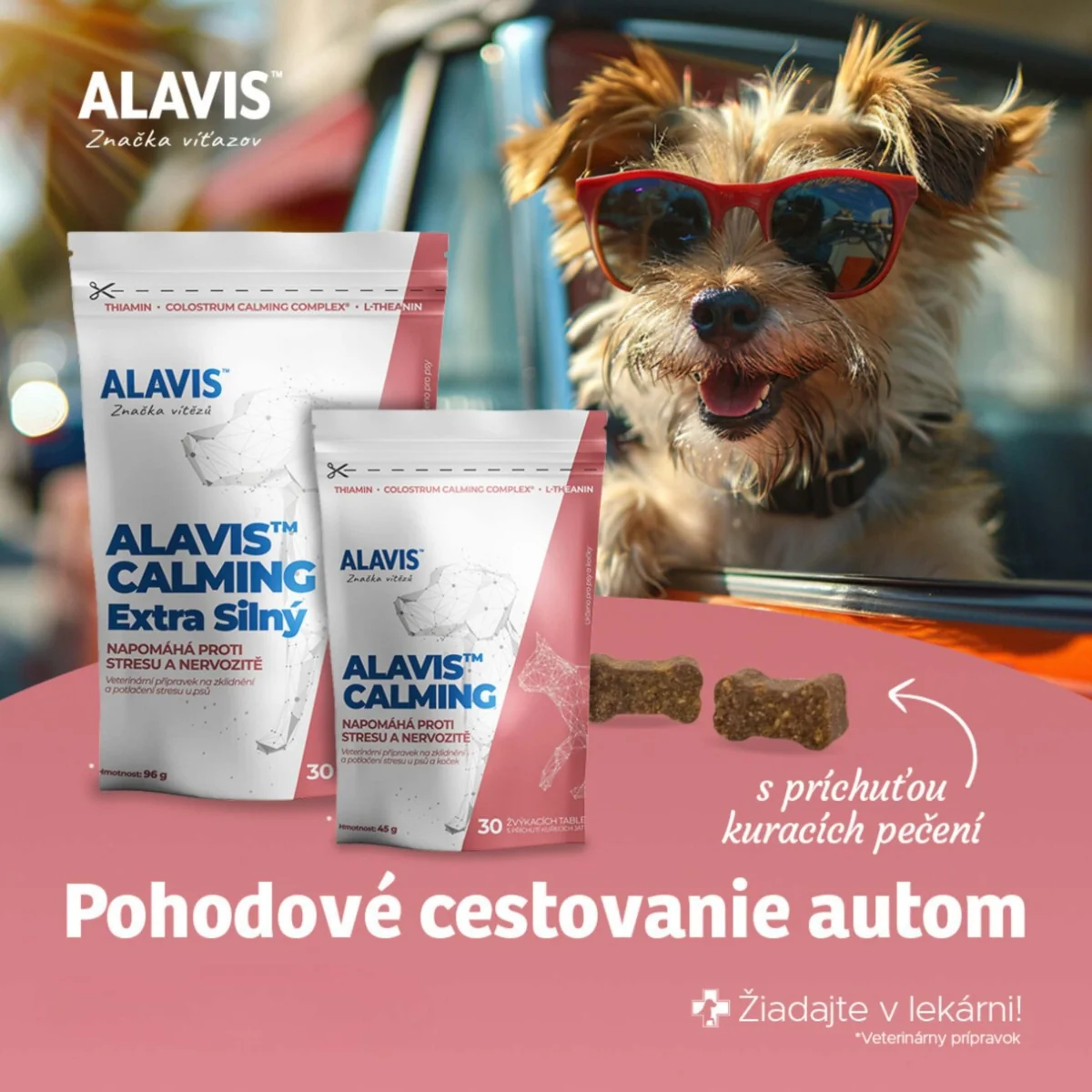 ALAVIS CALMING EXTRA SILNÝ 1×30 tbl, proti stresu pre psov a mačky